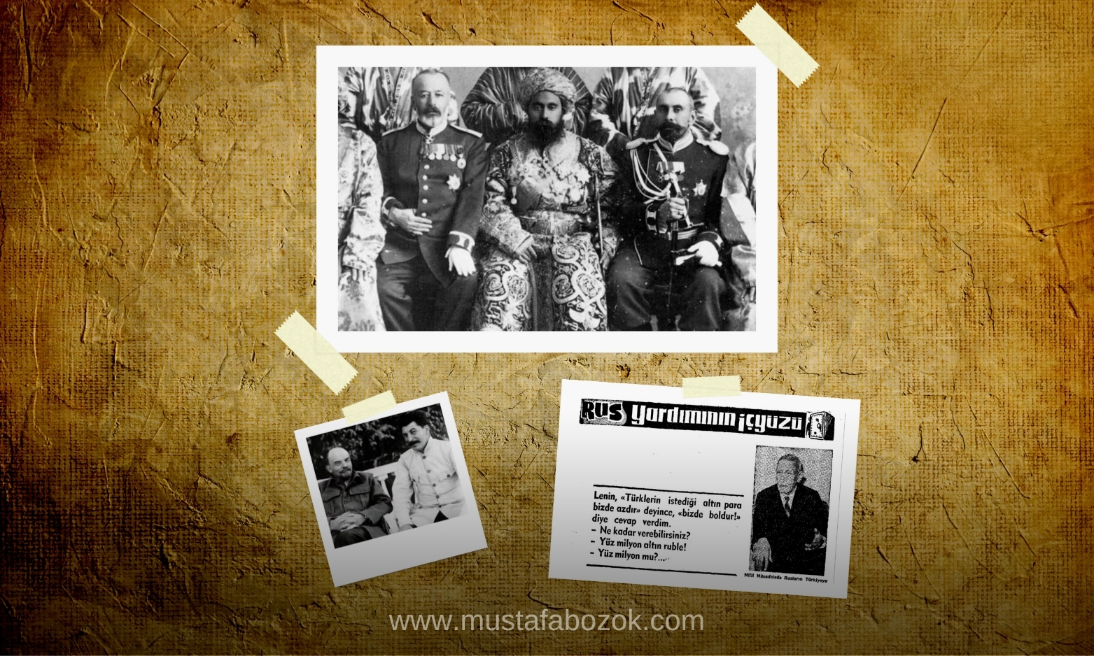 Mustafa Bozok Milli Mücadele'ye Rus Yardımı Yalanı